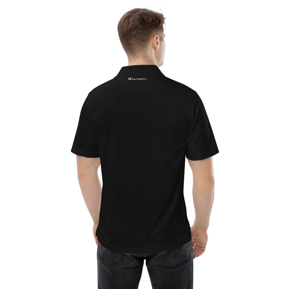 Human 2.0 Men's Champion performance polo (green logo) - Human 2.0