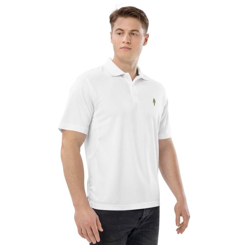 Human 2.0 Men's Champion performance polo (green logo) - Human 2.0