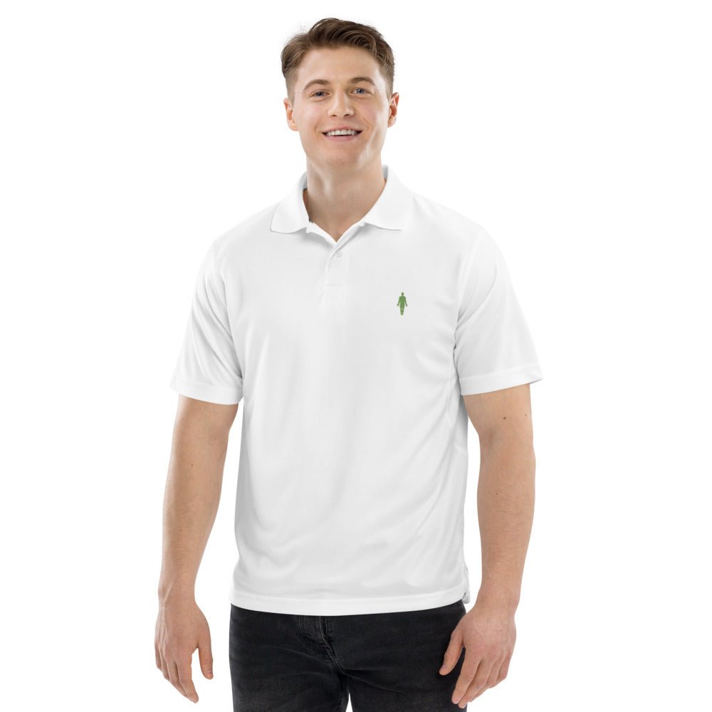 Human 2.0 Men's Champion performance polo (green logo) - Human 2.0