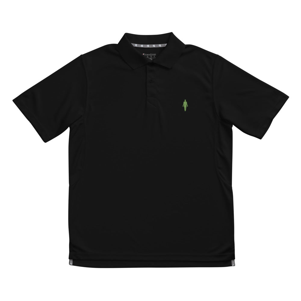 Human 2.0 Men's Champion performance polo (green logo) - Human 2.0