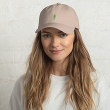 Load image into Gallery viewer, Human 2.0 Dad hat (green logo) - Human 2.0
