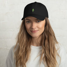 Load image into Gallery viewer, Human 2.0 Dad hat (green logo) - Human 2.0
