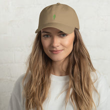 Load image into Gallery viewer, Human 2.0 Dad hat (green logo) - Human 2.0
