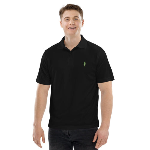 Human 2.0 Men's Champion performance polo (green logo) - Human 2.0