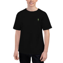 Load image into Gallery viewer, Human 2.0 Men&#39;s Champion T-Shirt (green logo) - Human 2.0
