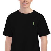 Load image into Gallery viewer, Human 2.0 Men&#39;s Champion T-Shirt (green logo)
